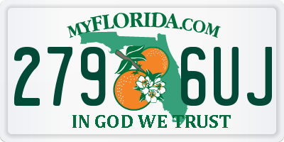 FL license plate 2796UJ