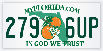 FL license plate 2796UP