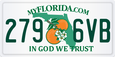 FL license plate 2796VB