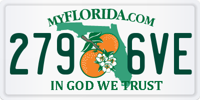 FL license plate 2796VE