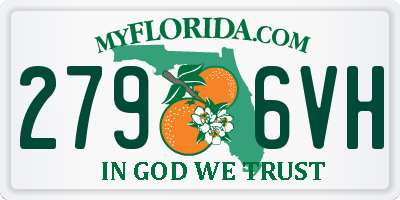 FL license plate 2796VH