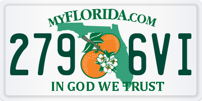 FL license plate 2796VI