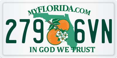 FL license plate 2796VN