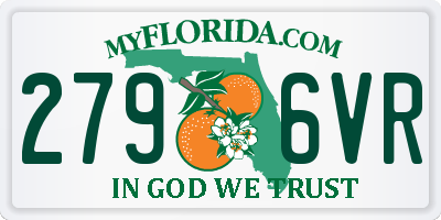 FL license plate 2796VR