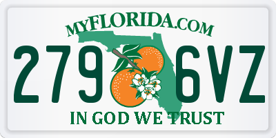 FL license plate 2796VZ
