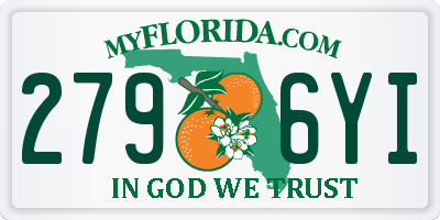 FL license plate 2796YI