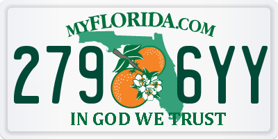 FL license plate 2796YY