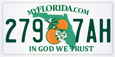 FL license plate 2797AH