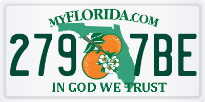 FL license plate 2797BE
