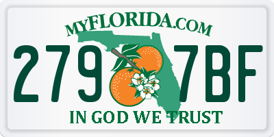FL license plate 2797BF