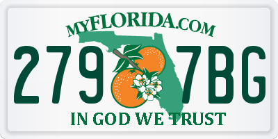 FL license plate 2797BG
