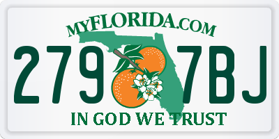 FL license plate 2797BJ