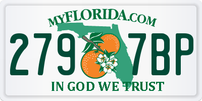 FL license plate 2797BP