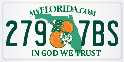 FL license plate 2797BS