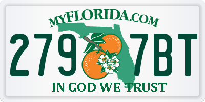 FL license plate 2797BT