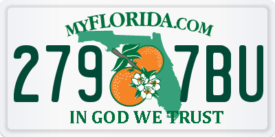 FL license plate 2797BU