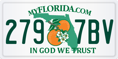 FL license plate 2797BV