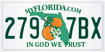 FL license plate 2797BX