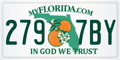 FL license plate 2797BY