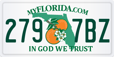 FL license plate 2797BZ