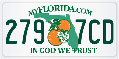 FL license plate 2797CD