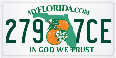 FL license plate 2797CE