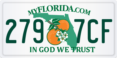 FL license plate 2797CF