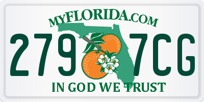 FL license plate 2797CG