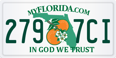 FL license plate 2797CI