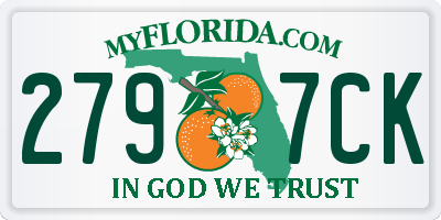 FL license plate 2797CK