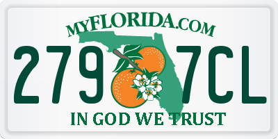 FL license plate 2797CL