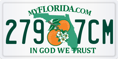 FL license plate 2797CM