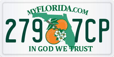 FL license plate 2797CP