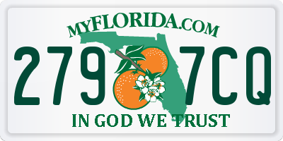 FL license plate 2797CQ