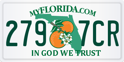 FL license plate 2797CR