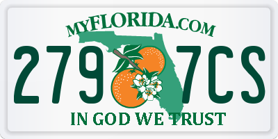 FL license plate 2797CS
