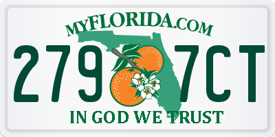 FL license plate 2797CT