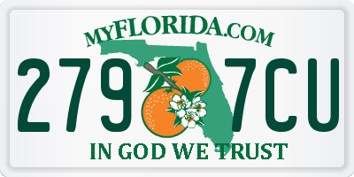FL license plate 2797CU