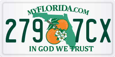 FL license plate 2797CX