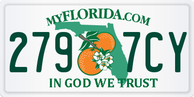 FL license plate 2797CY