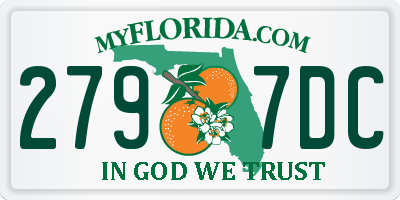 FL license plate 2797DC