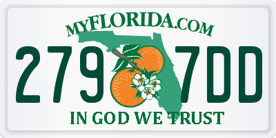 FL license plate 2797DD