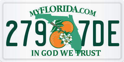 FL license plate 2797DE