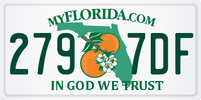 FL license plate 2797DF