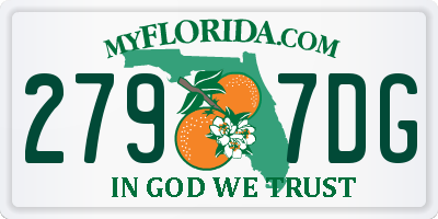 FL license plate 2797DG