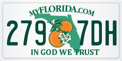 FL license plate 2797DH