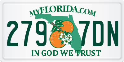 FL license plate 2797DN