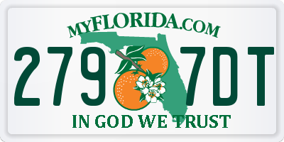 FL license plate 2797DT