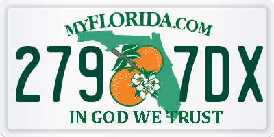 FL license plate 2797DX