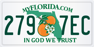 FL license plate 2797EC